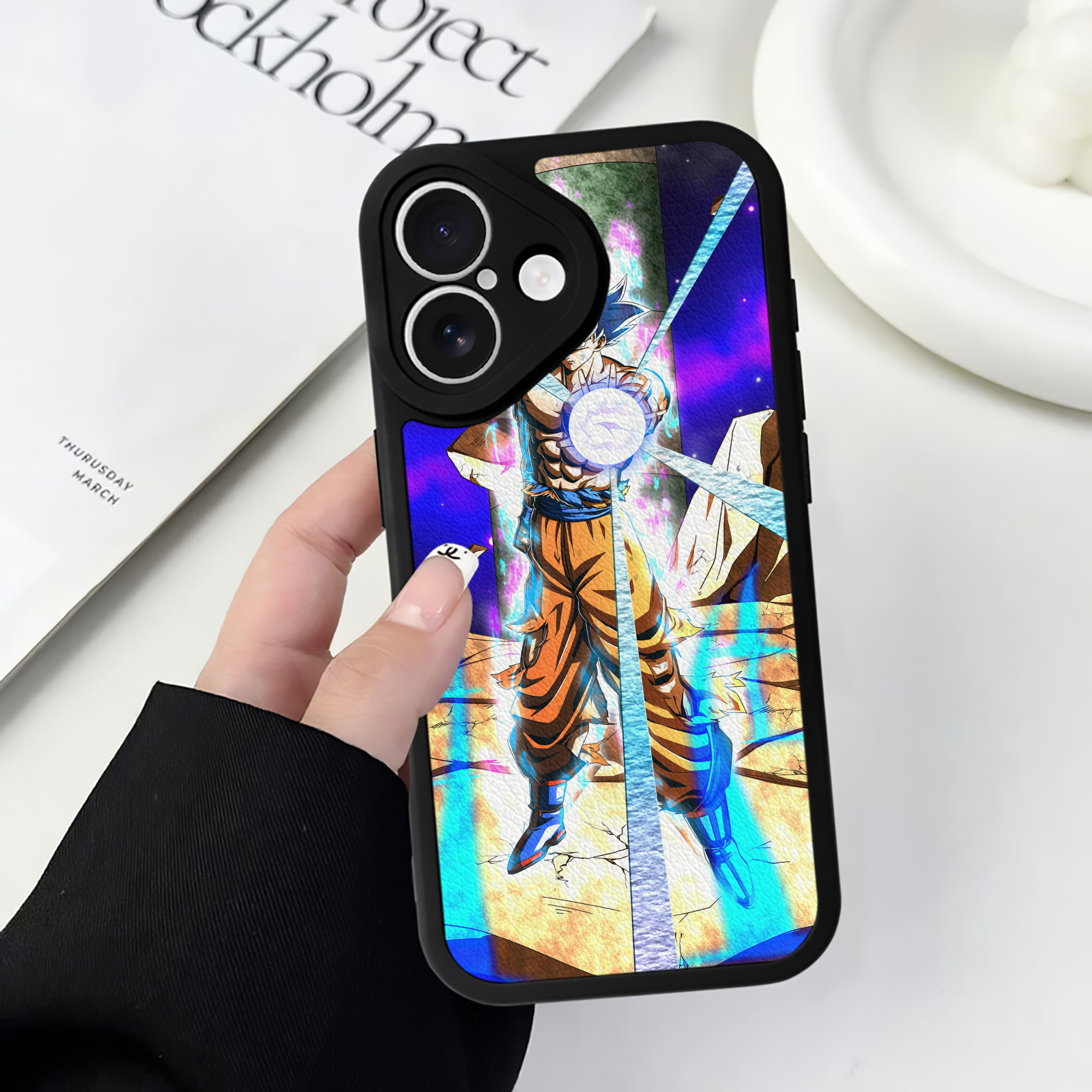 （画像用） ドラゴンボール DRAGON BALL 【iPhone 16シリーズ対応】シリコンスマホケース（レザー調） 材質：シリコン